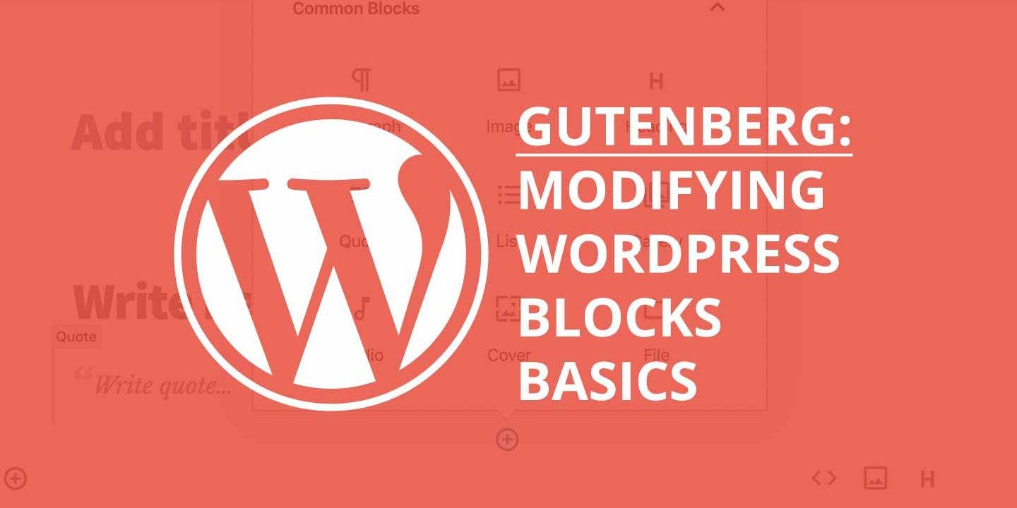 Cover Image for Extending WordPress Blocks Basics